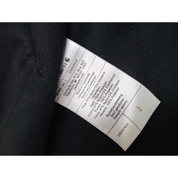 NWT Carhartt LARGE Rain Defender Softshell Zip Up Relaxed Fit Vest Black Vest - Picture 9 of 9